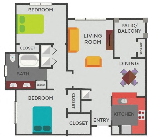 The Davenport (2x1) Floor Plan 4